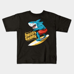 Funny Shark Enjoi Surfing Summer Surfer Surfboard Kids T-Shirt